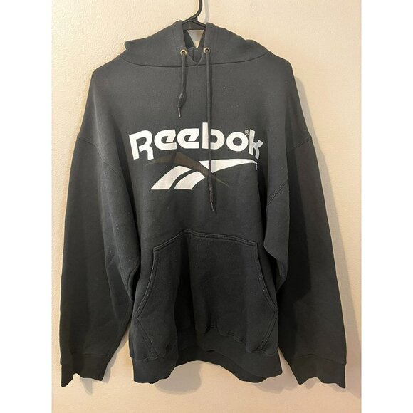 Men's Vintage Reebok Hoodie Size L [GREAT] - Picture 1 of 4